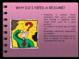 Resume Writing For Teens