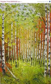 White Birch Trees For Sale Near Me On Sale Made2order Original Oil Painting Handmade Wall Palette Knife Fall Colorful Landscape Forest Trees Yellow Green Art Art Painting Oil Colorful Landscape