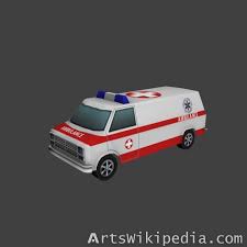 Low Polygons Ambulance 3d Model Ambulance Model Virtual Reality Games