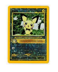 Find pichu in the pokédex explore more cards pichu. Pokemon Tcg Black Star Promo Card 35 Pichu Holo Rare Italian Muscara Com