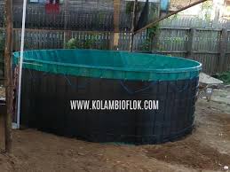 Kolam Terpal Bundar Komplit D3 5 T1 2 Kolam Terpal Bundar Bioflok Ikan Dan Udang