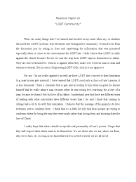 Check spelling or type a new query. Reaction Paper Lgbt