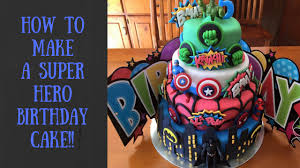 Little marvel superheroes birthday cakecentral. How To Make A Superhero Birthday Cake Youtube