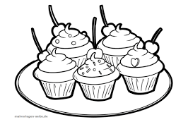 Malvorlage Cupcakes Essen Malvorlagen Ausmalbilder Kostenlose Ausmalbilder