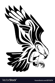 The two flying hawks face each other, in this stylishly shaded rib design. Flying Bird Of Prey Tattoo Shape Suitable For Eagle Falcon And Hawk Tattoo Download A Free Preview Or High Quality Eagle Tattoo Animal Stencil Eagle Drawing