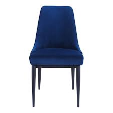 Made with premium velvet fabric, comfortable for skin touch. Maxine Side Chair Dark Blue Velvet By Early Settler Style Sourcebook