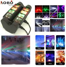 Portable New 8x3w Beam Moving Head Light Moving Rgbw Party Wedding Show Hotel Party Led Bar Beam Mini Led Spider Moving L Hotel Party Commercial Lighting Beams