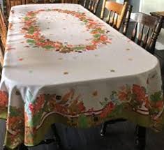 Maybe you would like to learn more about one of these? Amazon Com Aholta Design Non Iron Stain Resistant Thanksgiving Table Cloth Fall Leafs Table Cover Home Dining Room Table Protection Stylish Ivory Thanksgiving Decorations Rectangle 60 X120 Home Kitchen