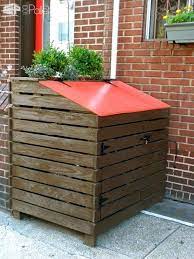 Summer 2017 Fun Outdoor Diy Home Projects With Pallets Lounges Outdoor Trash Cans Garbage Can Storage Trash Can Storage Outdoor