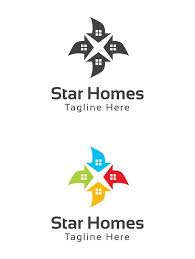 Star Homes Logo Template Home Gym Design Home Logo Home Exterior Makeover