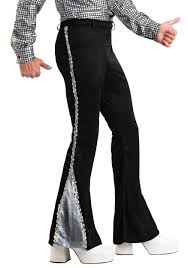 mens silver sequin disco pants