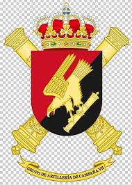 The yellow stripe is twice the size of the red stripes. Coat Of Arms Spanish Army Military Field Artillery Png Clipart Army Artillery Badge Battalion Cannon Free