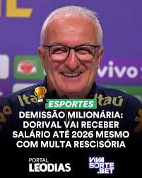 A Confederação Brasileira de Futebol (CBF) arcará com os salários de  Dorival Júnior até o fim do contrato, que se encerraria após a Copa do  Mundo de 2026. Além disso, o treinador