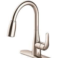 Pull down sprayer kitchen faucet with 2 setting modes :stream for filling water, spray for strong cleaning wash. Premier Part 67847 14 Premier Westlake Single Handle Pull Down Sprayer Kitchen Faucet In Brushed Nickel Pull Down Spray Kitchen Faucets Home Depot Pro