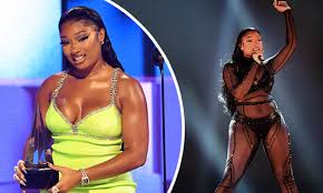 Megan Thee Stallion Takes Home Trophy For Wap With Cardi B And Puts On A Very Racy Show At The Amas Daily Mail Online Megan thee stallion received five nominations, while bad bunny, dababy, doja cat, justin bieber, lady gaga and taylor swift all tied with four.7.