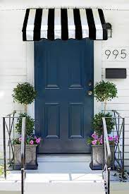 Summer Home Tour The Hunted Interior Front Door Awning Brick Exterior House Door Awnings