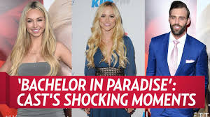 Chris harrison will not reprise his role from the bachelor and the bachelorette as host of the show, instead the show will feature a rotating roster of guest hosts, the first of whom was announced to be comedian david spade. Bachelor In Paradise Season 4 The Cast S Most Shocking Moments Youtube