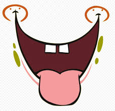 Spongebob is scared and imagines a face appearing on the drop of volcano sauce, evilly laughing and commanding his drop to be extremely spicy. Hd Spongebob Mouth Laughing Tongue Outside Transparent Png Citypng