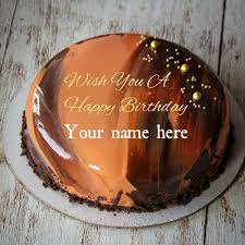 Birthday Images For Husband With Name And Photo Orange Chocolate Birthday Cake With Name For Husband Write Name On Orange Chocolate Layer Birthday Ca Cake For Husband Orange Birthday Cake 21st Birthday Cakes
