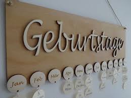 Wohnen Geburtstagskalender Geburtstage Holz Buche Geburtstagskalender Geburtstagskalender Schule Basteln Geburtstagskalender Basteln