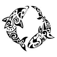Tribal dolphin tattoo dolphin tattoo meaning dolphin art tribal tattoos orca art kunst tattoos bild tattoos cute tattoos tatoos. Tattoo Of Dolphin And Shark Harmony Protection Tattoo Custom Tattoo Designs On Tattootribes Com