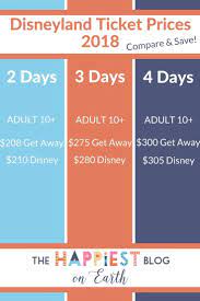 Disneyland Ticket Prices 2019 The Happiest Blog On Earth Disneyland Tickets Disneyland Ticket Prices Disneyland