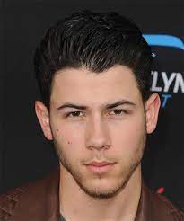 Nick Jonas Short Straight Dark Mocha Brunette Hairstyle Heart Face Shape Face Shapes Male Face Shapes