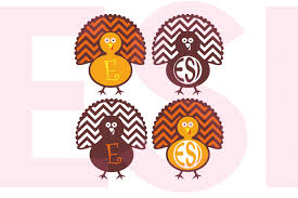 Download Turkey Monogram Designs Chevron Pattern Svg Dxf Eps Cutting Files By Esi Designs Thehungryjpeg Com