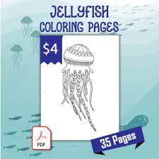 With this size, it will adjust the size of the binder paper in general. Jellyfish Coloring Pages 35 Printable Coloring Sheets 8 5 X 11 Inches