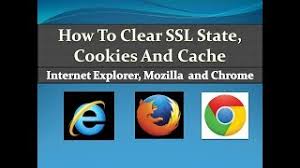 In the delete browsing history. How To Clear Ssl State Cookies And Cache In Internet Explorer Mozilla And Google Chrome