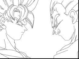 Dbz drawings easy drawings cartoon coloring pages coloring book pages goku pics dragon ball image cool dragons fanart learn to draw. Goku Vs Vegeta Coloring Pages At Getdrawings Free Download Coloring Home
