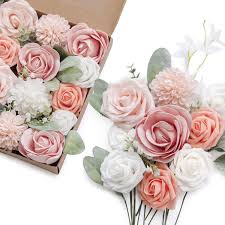 Ling's moment designs and make delicate flowers for your wedding. Lings Moment Artificial Peony Combo Real Looking Silk Flowers W Stem For Wedding Bouquets Centerpieces Party Baby Shower Home Decorations Terracotta Artificial Flowers Home Kitchen Ekoios Vn