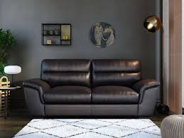 Apportez un design moderne et un confort optimal dans votre séjour grâce à ce canapé fixe d'angle gauche quatre places. Canape Fixe 3 Places En Cuir Giovanni Coloris Chocolat Vente De Canape Droit Conforama
