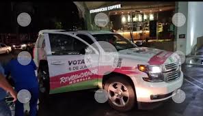 Balearon camioneta del equipo de memo valencia, candidato del pri en morelia. Fpst0fmfugynum