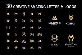 Logo design generator, instant download 30 Creative Letter M Logos Letter M Logo Logo Design Inspiration Creative Lettering