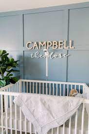 Gender Neutral Accent Wall Dreamy Nursery Project Nursery In 2021 Nursery Accent Wall Dreamy Nursery Nursery Decor Inspiration
