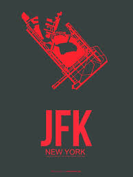 Jfk Airport Print 3 New York Poster Stretched Canvas Wall Art Jfk News