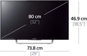 The term inch was derived from the latin unit uncia which equated to. Download Sony Kdl 32w700 32 Inch Full Hd Internet Multi System 75 Inch Tv Size In Cm Full Size Png Image Pngkit