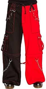 Tripp NYC Split Leg Baggy Pants (Black/Red) | Goth pants, Tripp nyc, Tripp  pants