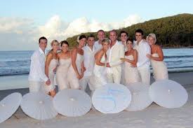 Concrete And Honey March 2009 Beach Wedding White Beach Wedding Photos White Wedding Theme