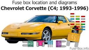Do you know where i can find online the diagram listing what fuse is for what for a 2009 corvette z06? Fuse Box Location And Diagrams Chevrolet Corvette C4 1993 1996 Youtube