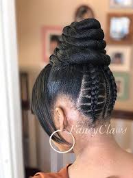 20 best cornrow braid hairstyles for black women with an updo. 20 Braided Buns For Black Hair For Immediate Inspiration Belletag