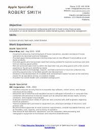 apple specialist resume samples