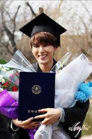 This Photo Is Nice Because It Shows His Excitement Of Finishing School Super Junior Siwon Kim Ryeowook