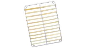 Le sommier à lattes fixes n'est plus trop utilisé de nos jours car il ne permet pas une bonne répartition des mouvements. Grand Sommier 160x200 Cm Metal Peint Blanc Et Bois Kylo Gdegdesign