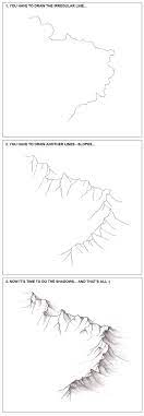 3 Steps - How To Draw The Mountains By Fragless On Deviantart Cours Dart Dessin Montagne Comment Dessiner