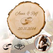 Personalisierte hochzeitsgeschenke besondere geschenke zur hochzeit originelle hochzeitsgeschenke für das brautpaar hier entdecken! Baumscheibe Zur Hochzeit Personalisiert Individuell Graviert