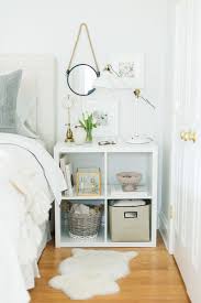 3 Ways To Style And Use Ikea S Kallax Expedit Shelf The Everygirl Small Bedroom Hacks Bedroom Design Home Decor