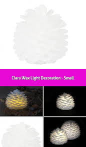 Clara Wax Light Decoration Small Christmas Light Decoration Material Wax Dimensions H14 In 2020 Light Decorations Decorating With Christmas Lights Timer Candles