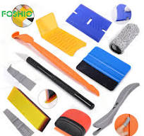 Foshio Car Accessories Vinyl Wrapping Squeegee Tool Kit Set